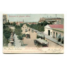 CIUDAD DE BUENOS AIRES AVENIDA MONTES DE OCA TRANVIAS A CABALLO LA BOCA RARA ANTIGUA TARJETA POSTAL